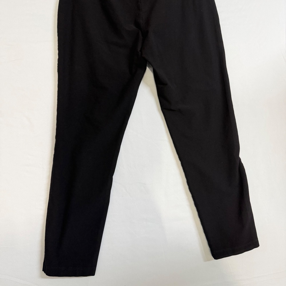Eileen Fisher Size-M Womens Black Stretch Jersey Leggings Slim Crop Pants - Picture 7 of 11